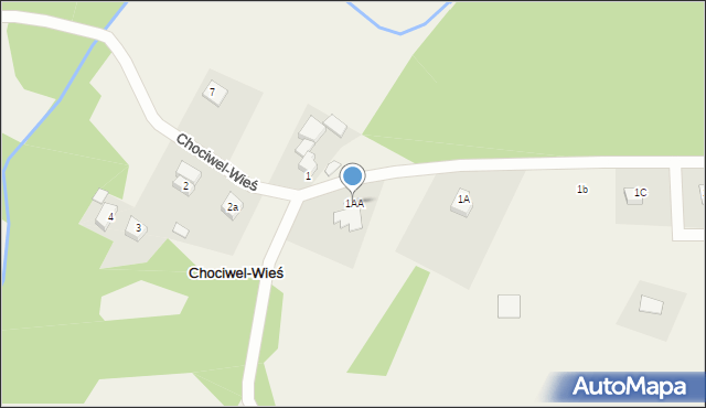 Chociwel-Wieś, Chociwel-Wieś, 1AA, mapa Chociwel-Wieś