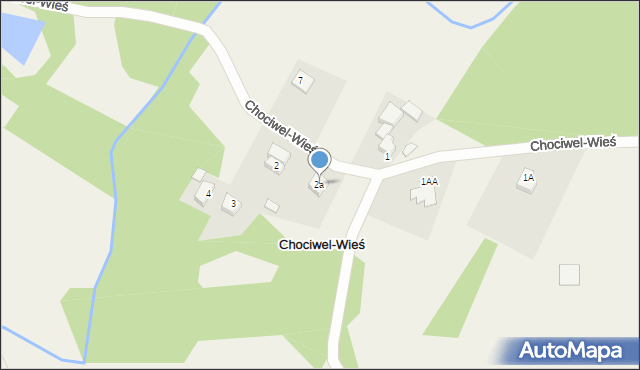 Chociwel-Wieś, Chociwel-Wieś, 2a, mapa Chociwel-Wieś