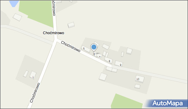 Choćmirowo, Choćmirowo, 6, mapa Choćmirowo