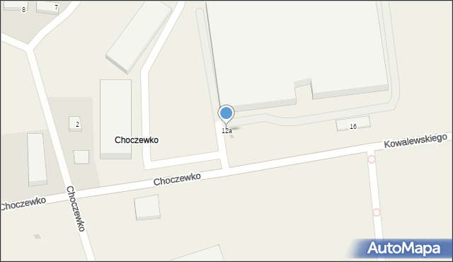 Choczewko, Choczewko, 12a, mapa Choczewko