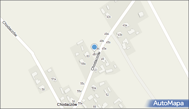 Chodaczów, Chodaczów, 49d, mapa Chodaczów