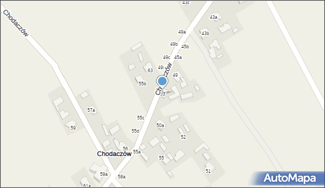 Chodaczów, Chodaczów, 53, mapa Chodaczów