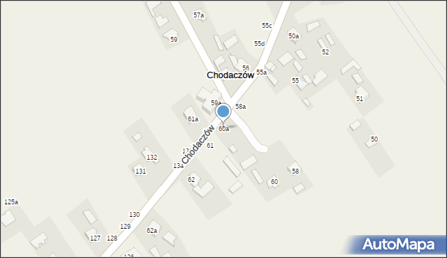 Chodaczów, Chodaczów, 60a, mapa Chodaczów