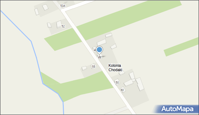 Chodaki, Chodaki, 49, mapa Chodaki