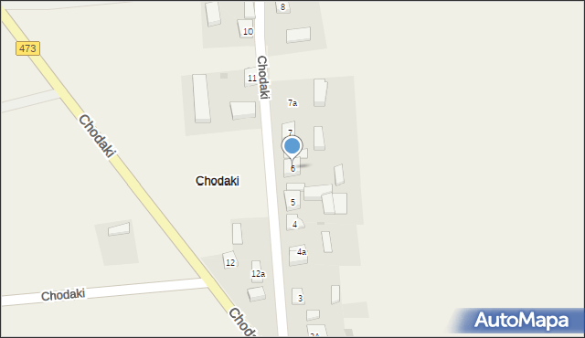 Chodaki, Chodaki, 6, mapa Chodaki