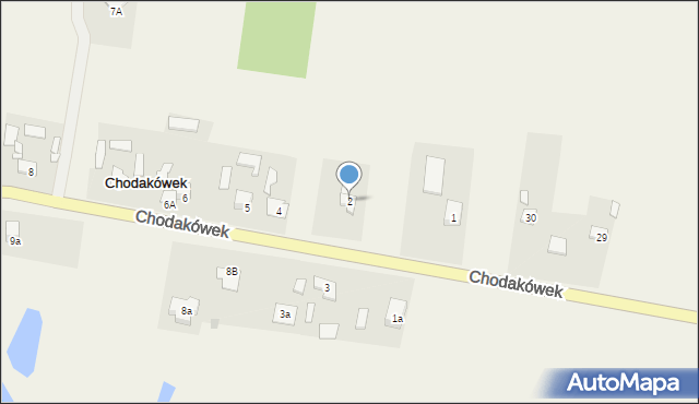 Chodakówek, Chodakówek, 2, mapa Chodakówek