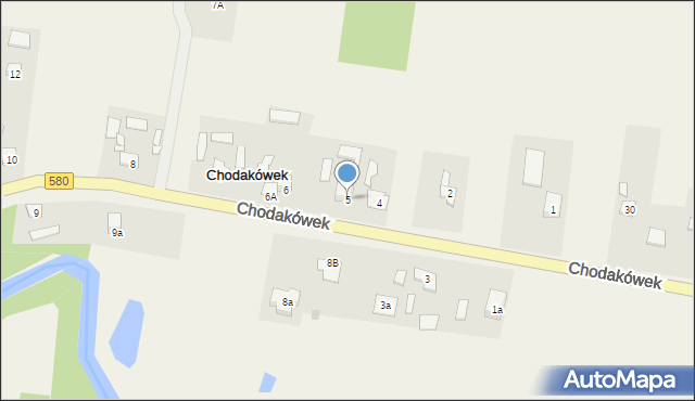 Chodakówek, Chodakówek, 5, mapa Chodakówek