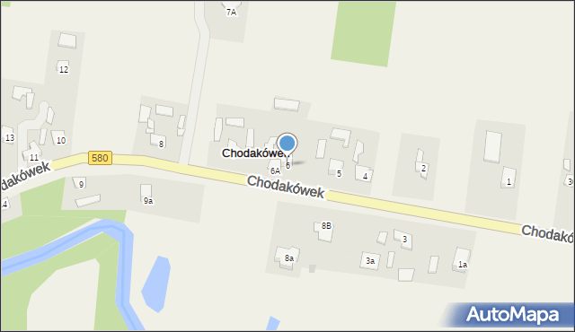 Chodakówek, Chodakówek, 6, mapa Chodakówek