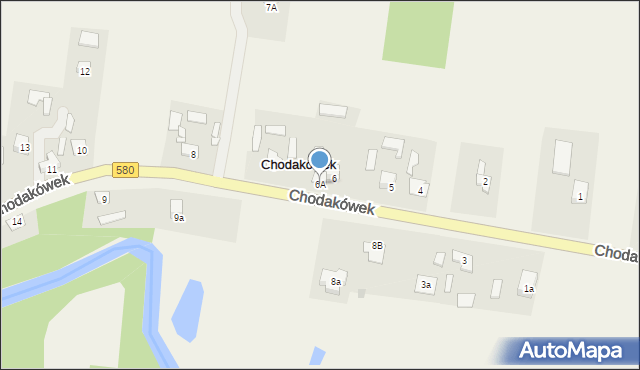 Chodakówek, Chodakówek, 6A, mapa Chodakówek