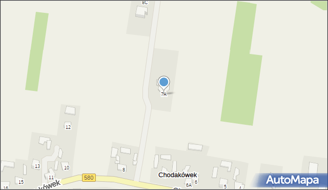 Chodakówek, Chodakówek, 7A, mapa Chodakówek