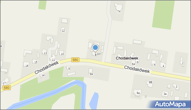 Chodakówek, Chodakówek, 8, mapa Chodakówek