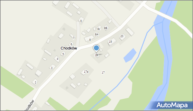Chodków, Chodków, 18, mapa Chodków