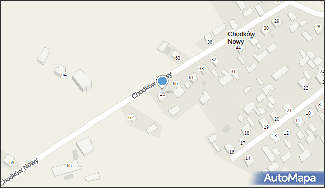 Chodków Nowy, Chodków Nowy, 15, mapa Chodków Nowy