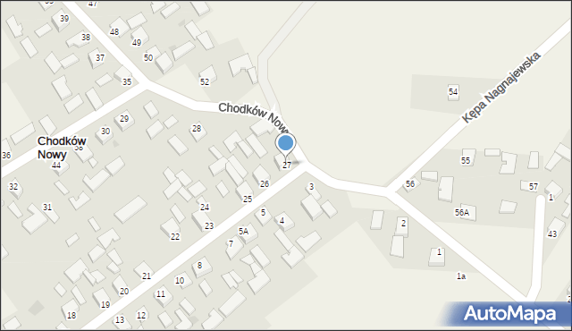 Chodków Nowy, Chodków Nowy, 27, mapa Chodków Nowy