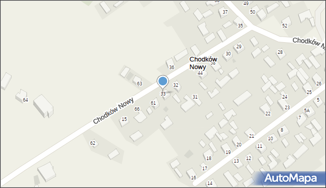 Chodków Nowy, Chodków Nowy, 33, mapa Chodków Nowy