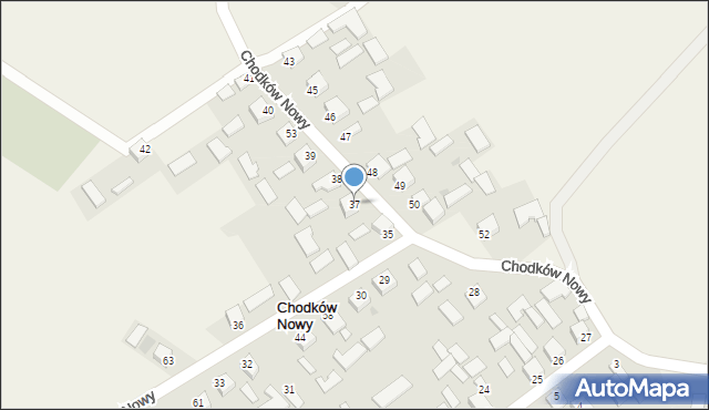 Chodków Nowy, Chodków Nowy, 37, mapa Chodków Nowy