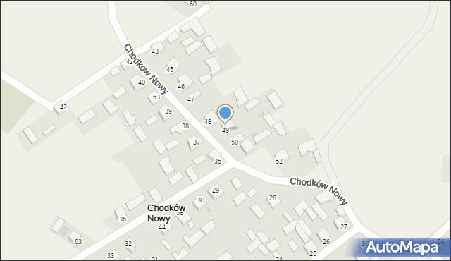 Chodków Nowy, Chodków Nowy, 49, mapa Chodków Nowy