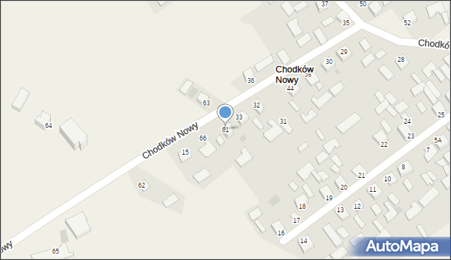 Chodków Nowy, Chodków Nowy, 61, mapa Chodków Nowy