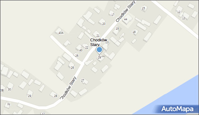 Chodków Stary, Chodków Stary, 24, mapa Chodków Stary