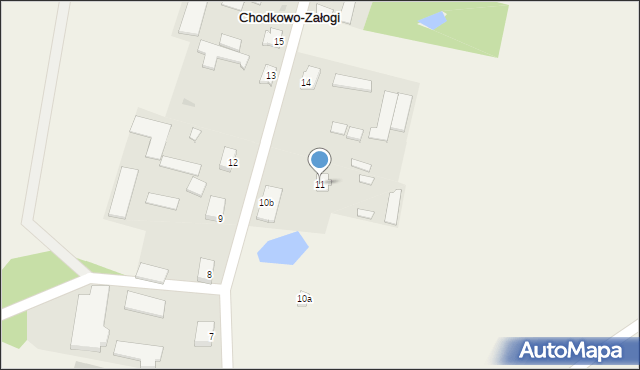 Chodkowo-Załogi, Chodkowo-Załogi, 11, mapa Chodkowo-Załogi