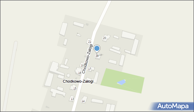 Chodkowo-Załogi, Chodkowo-Załogi, 19, mapa Chodkowo-Załogi