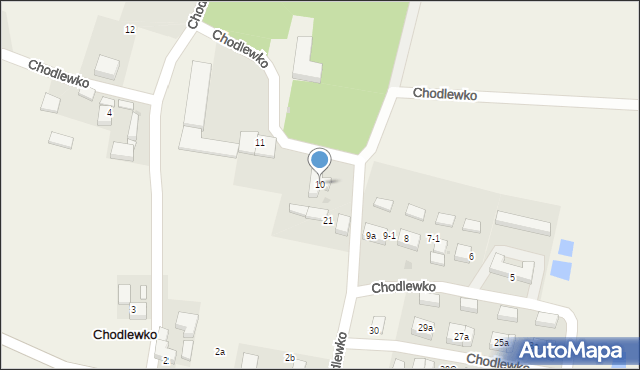 Chodlewko, Chodlewko, 10, mapa Chodlewko
