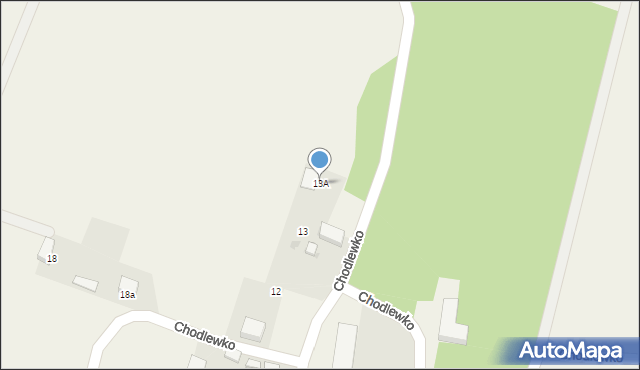 Chodlewko, Chodlewko, 13A, mapa Chodlewko