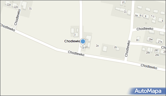 Chodlewko, Chodlewko, 2, mapa Chodlewko