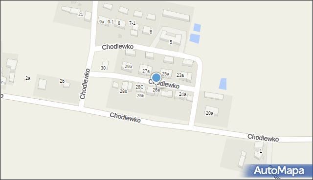 Chodlewko, Chodlewko, 26a, mapa Chodlewko
