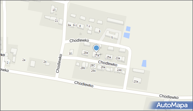 Chodlewko, Chodlewko, 27a, mapa Chodlewko