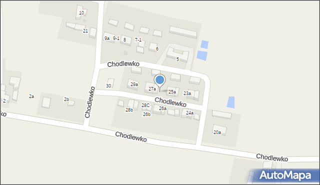 Chodlewko, Chodlewko, 27b, mapa Chodlewko