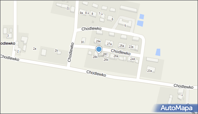 Chodlewko, Chodlewko, 28a, mapa Chodlewko