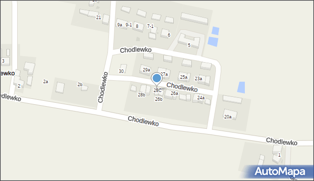 Chodlewko, Chodlewko, 28C, mapa Chodlewko