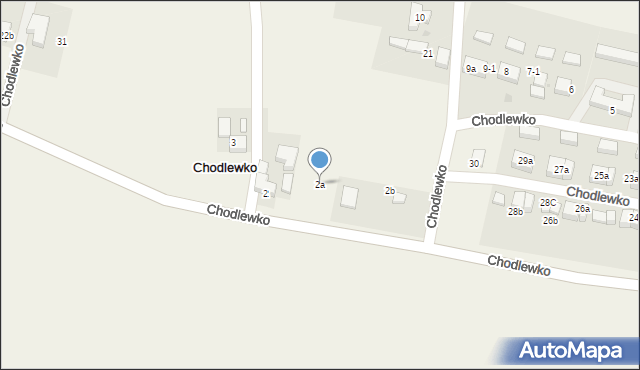 Chodlewko, Chodlewko, 2a, mapa Chodlewko