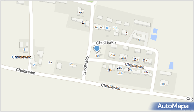 Chodlewko, Chodlewko, 30, mapa Chodlewko