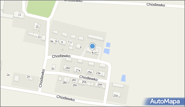 Chodlewko, Chodlewko, 5, mapa Chodlewko