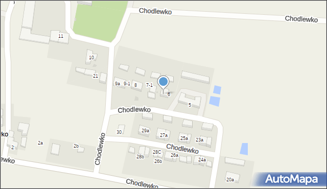 Chodlewko, Chodlewko, 6a, mapa Chodlewko