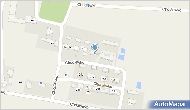 Chodlewko, Chodlewko, 6b, mapa Chodlewko