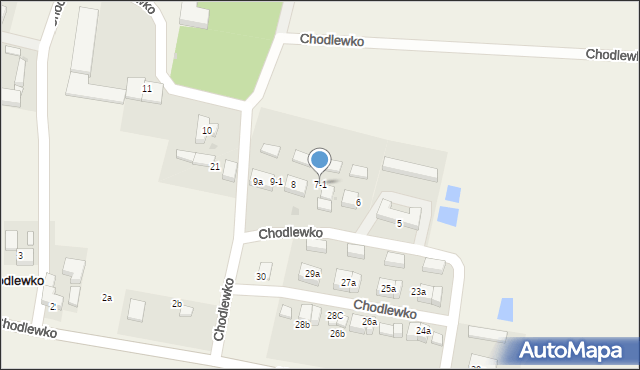 Chodlewko, Chodlewko, 7-1, mapa Chodlewko