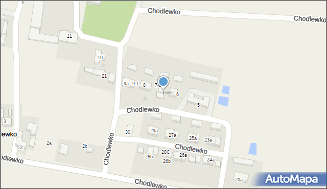 Chodlewko, Chodlewko, 7B, mapa Chodlewko