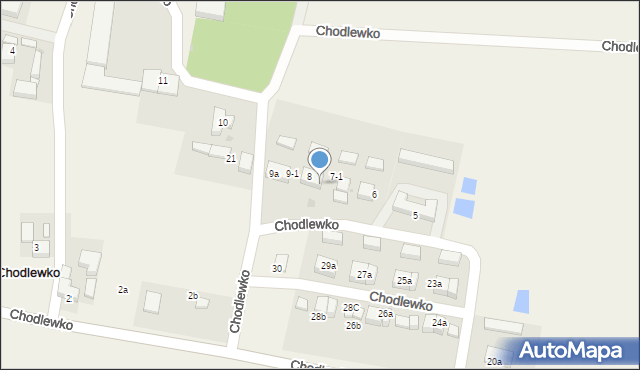 Chodlewko, Chodlewko, 8b, mapa Chodlewko