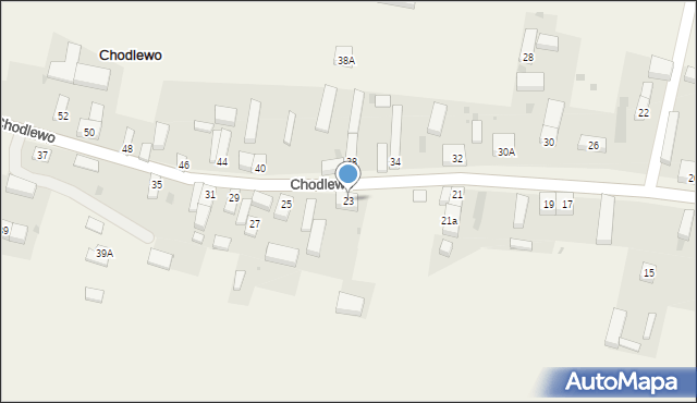 Chodlewo, Chodlewo, 23, mapa Chodlewo