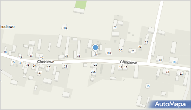 Chodlewo, Chodlewo, 32, mapa Chodlewo