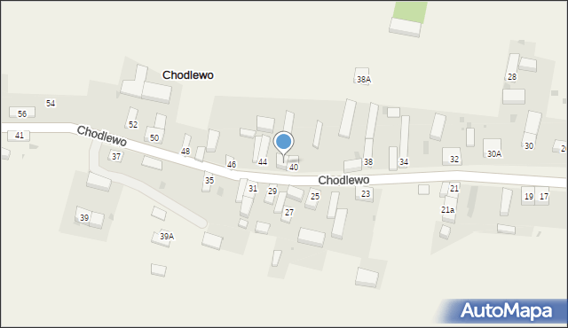 Chodlewo, Chodlewo, 42, mapa Chodlewo