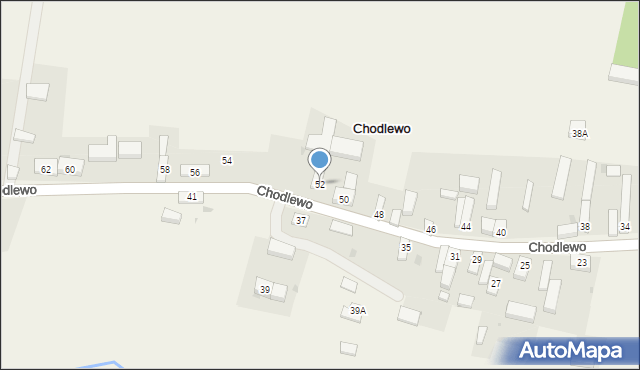 Chodlewo, Chodlewo, 52, mapa Chodlewo