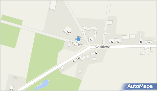 Chodlewo, Chodlewo, 66, mapa Chodlewo