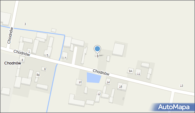 Chodnów, Chodnów, 9, mapa Chodnów