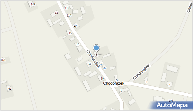 Chodorążek, Chodorążek, 8, mapa Chodorążek