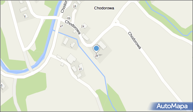 Chodorowa, Chodorowa, 16, mapa Chodorowa