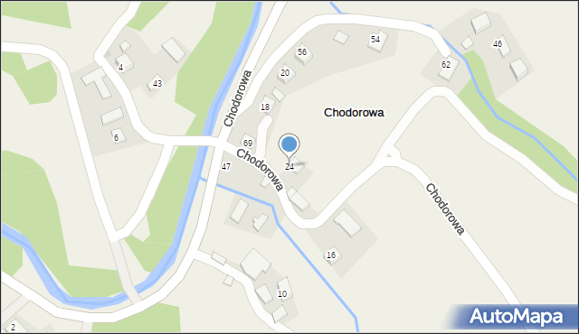 Chodorowa, Chodorowa, 24, mapa Chodorowa